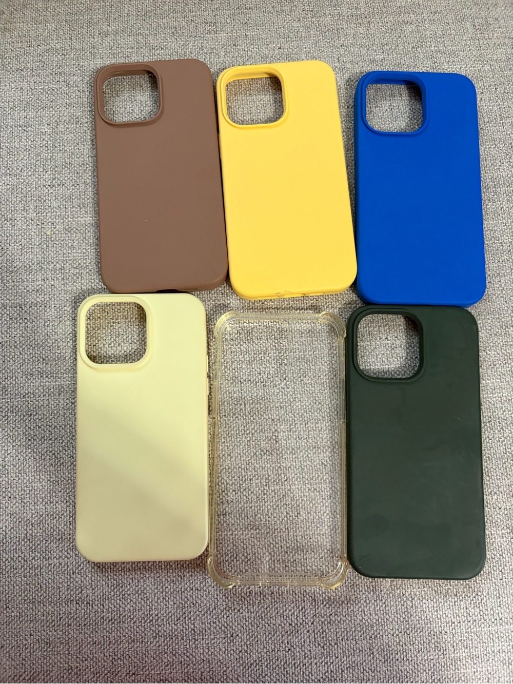 Silicone & Clear Protective Phone Case Set - Multi-Color